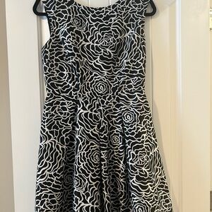 The Limited Monochrome Patterned Dress
